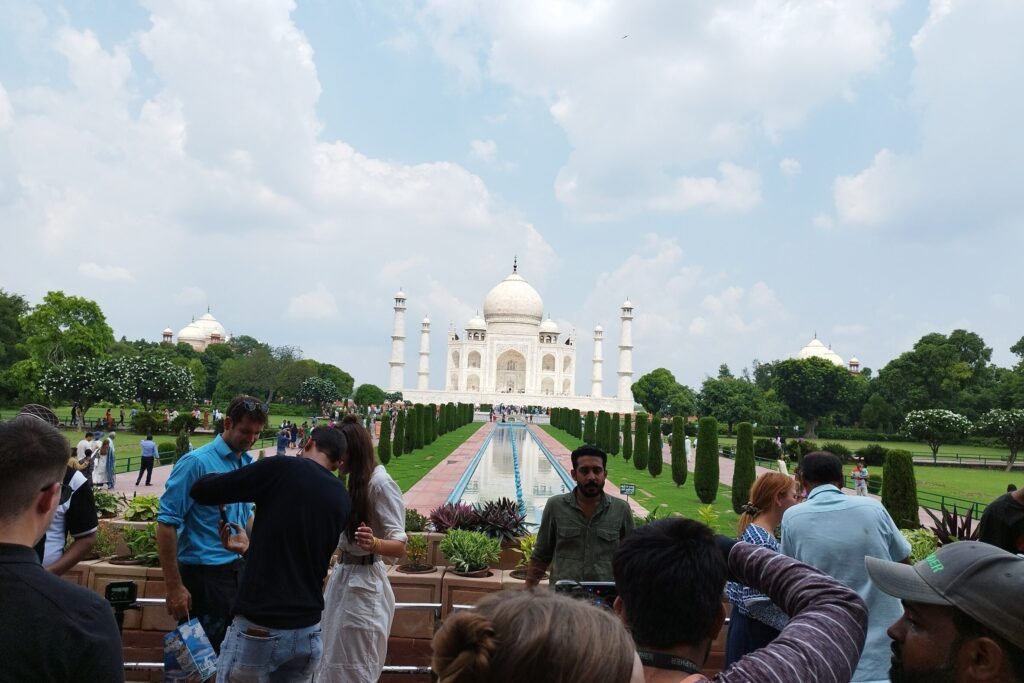 インドの世界遺産のタージマハル